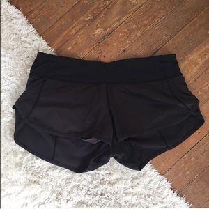 Black Lululemon speed shorts